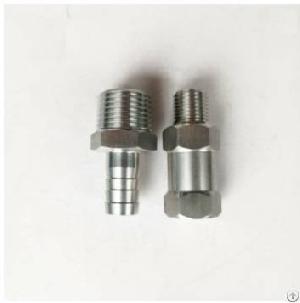 Ss304 Ss316 Machining Parts Male Thread Equal Combination Hose Nipple For Plumbing Pipes, Threaded B