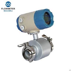 water milk analog magnetic flow meter electromagnetic flowmeter