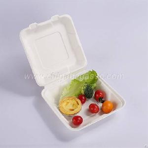 paper pulp tableware 6 hamburger box