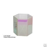 Colorful Hexagonal Glass Jewelry Box