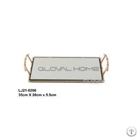 metal gold tray