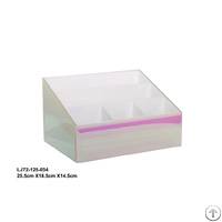 Pink Heart Packaging Girl Jewelry Clear Glass Ring Box