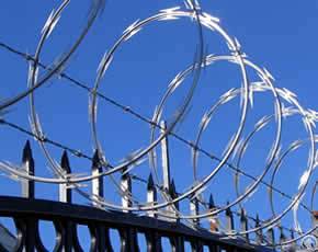 dipped galvanized concertina security wire