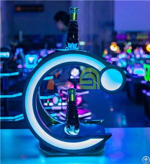 c shape bottle glorifier laser lighting