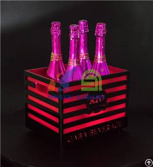 ktv 4 bottle led ice bucket