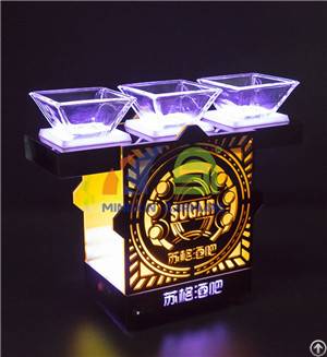 snack dish led serving tray nightclub