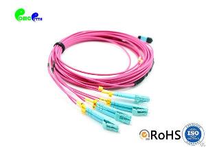 1m 8f mpo lc pc duplex patch cable ruggedized exchangeability om4 2 0mm fanout