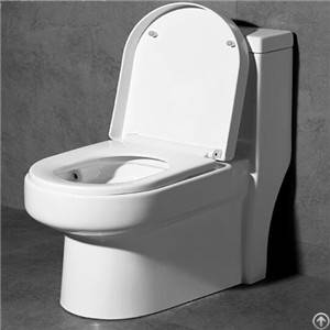 Floor Mounted Noiseless Closing Water Saving One-piece Toilet China Manufacturer