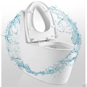 water saving toilet silent flush glazed trap