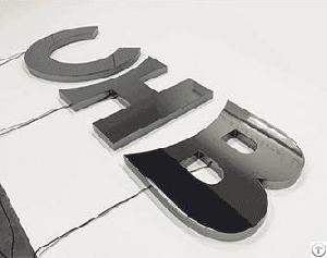 illuminated acrylic metal coating letter sign