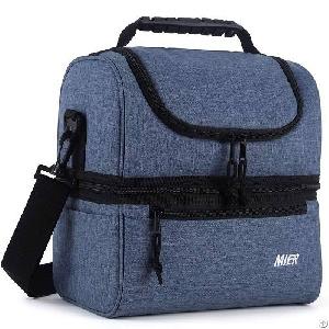 Mier Adult Insulated Lunch Bag Large Cooler Tote Bag For Men, Women