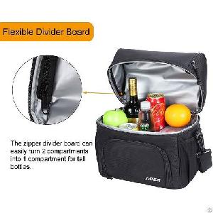 mier dual compartment cooler bag tote