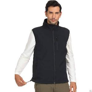 Mier Mens Softshell Vest For Outdoor, Travel, Casual, Work, Lightweight And Windproof, 8 Pockets