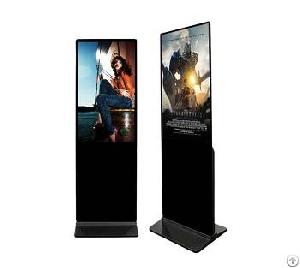 lcd screen 32 43 55 inches slim floor standing advertising player digital signage