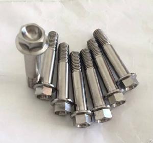 titanium alloy bolts 6al4v hexagon flange din6921