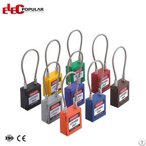 steel cable shackle safety padlocks ep 8541 8544