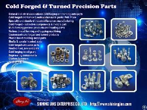 Fastener Cold Forged And Turned Parts Made In Taiwan