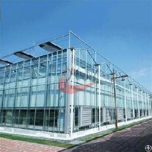 Commercial Agricultural Glass Greenhouse For Flower And Vegetables