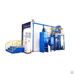 dust cleaning rust removal booth sand blasting room