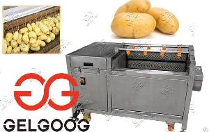 potato washing peeling machine