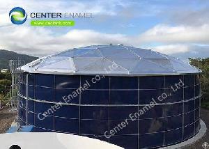 Aluminum Alloy Trough Deck Roof Bolted Steel Liquid Storage Tanks For Chemical Storage