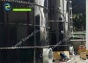 Glass Fused To Steel Dry Bulk Storage Tanks For Farm Plant