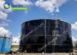 glass lined steel liquid storage tanks membrane roofs