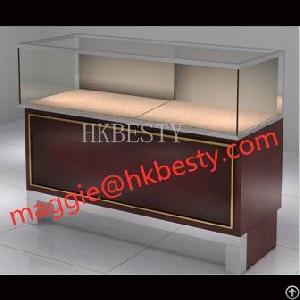 jewelry showcase glass kiosk stand