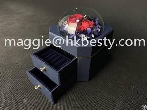 Jewelry Gift Box Jewellery Ring Boxes With Flower