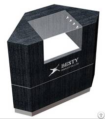 timber veneered mdf showcase featuring led lighting draw open rear ca14 015tm