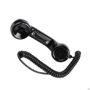 Explosionproof G-style Pc / Abs Plastic Usb Retro Cord Coil Carbon Loaded Telephone Handset