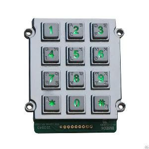 Metal Digital Audio Door Numeric 12 Keys Access Control System Keypad