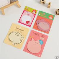 sticky notes memo pad sticker animals shape
