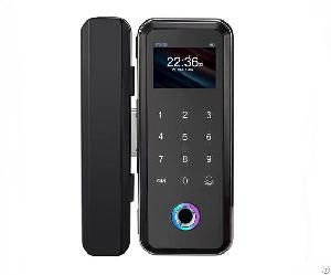 security electronic fingerprint sliding doors digital glass door lock