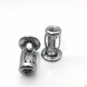 nickel plated threaded inserts steel blind jack nut