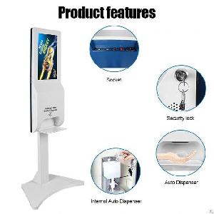 funsuper 21 5 lcd display kiosk hand sanitizer digital signage auto dispenser player