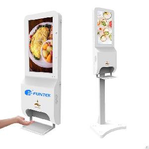 funtek 21 5 lcd digital signage kiosk hand sanitizer dispenser 3000ml