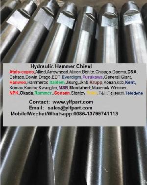 Moil Point 002409 250010 Fxj475 Hydraulic Hammer Breaker Parts 250020 Flat Rod 250030 Wedge Price