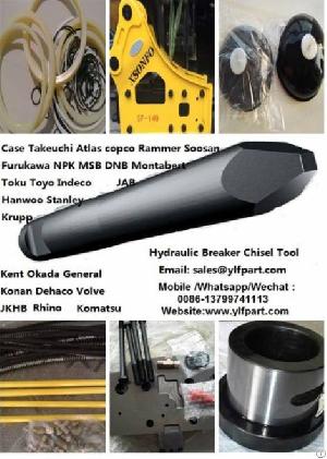 outil brises roches hydrauliques accessoires pointerolles pyramides burins hydraulic breaker tool