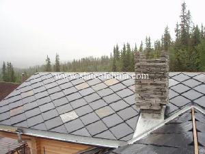 Natural Black Slate Stone Low Calcium Unfading Rectangle Roofing Slate Tile From Slateofchina