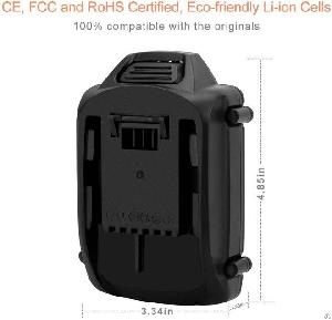 3ah 18v Replacement Battery Compatible With Worx Wa3512 Wa3511 20v Worx Wa3520 Wa3525