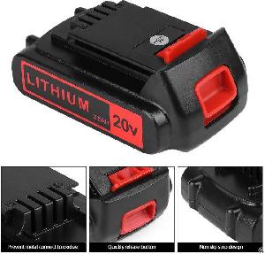 Replace Battery For Black And Decker 20v Max 2500mah, Lbxr20 Lb20 Lbx20 Lbx4020