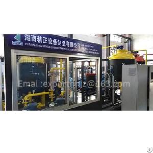 Continuous Cyclopentane And Polyol Static Premixing System And Station