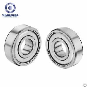 Sunbearing Deep Groove Ball Bearing 6211 Silver 55 100 21mm Chrome Steel Gcr15