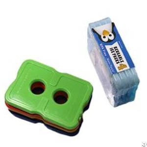 Two Holes Hard Plastic Slim Cool Cooler Food Gel Ice Pack For Cooler Bag