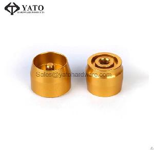 Machined Electronic Components With Gold Anodized