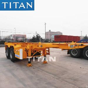 Container Chassia 2 Axle 20ft Skeleton Trailer For Sale In Nigeria