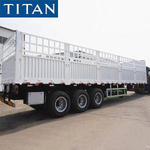 Fence Semi Trailer 60 Ton For Sale In Tanzania