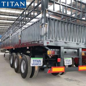 Fence Semi Trailer For Sale 3 Axle 60t In Uganda