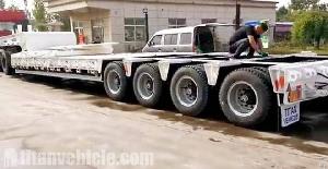 Low Loader Trailer For Sale 4 Line 8 Axle In Burkina Faso